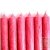 Lot de 6 bougies st�arine v�g�tale rouge