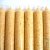 Lot de 6 bougies st�arine v�g�tale or