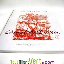 Carnet dessin blanc recycl� 40 feuilles A3