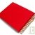 Album photo recycl� rouge, int�rieur blanc, 17x23cm 30 pages