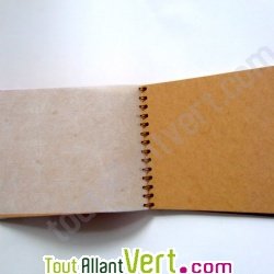 Album photo recycl� rouge, int�rieur blanc, 17x23cm 30 pages