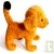 Peluche Chien Brun 24x23cm coton biologique