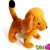 Peluche Chien Brun 24x23cm coton biologique
