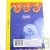 Carte de voeux Ange endormi 100% recycl�e + enveloppe jaune
