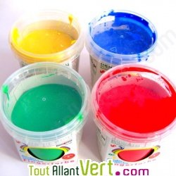 Peinture aux doigts �cologique et saine - 4 couleurs