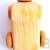 Petite voiture de courses en bois 10x6 cm