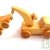D�panneuse avec voiture en bois 20x6 cm