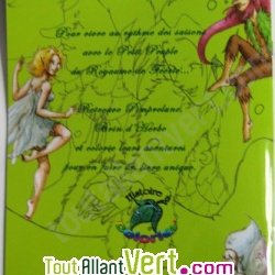 Le royaume de F�erie : histoire � colorier sur cahier recycl�