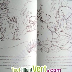 Le royaume de F�erie : histoire � colorier sur cahier recycl�