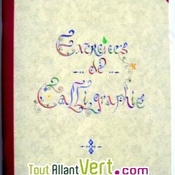 Cahier de calligraphie: exercices d\'apprentissage 100% recycl�