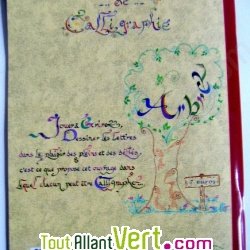 Cahier de calligraphie: exercices d\'apprentissage 100% recycl�