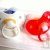 Sucettes en latex naturel, lot de 2, pour b�b�s 0-6 mois