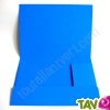 Chemise recycl�e 3 rabats A4 bleu