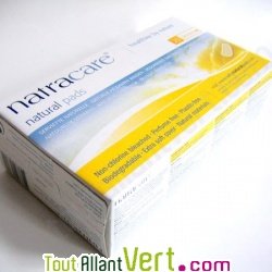 Serviettes hygi�niques naturelles r�gulier sans rabat, boite x20