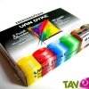 Lot de 6 pastels � l'huile 18mm