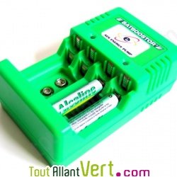 Batboostor Deluxe Chargeur r�volutionnaire de piles jetables Deluxe AES Technology