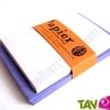 Enveloppes recycl�es rustiques bleues + cartes blanches  x20