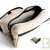 Trousse de toilette, chanvre bio, 23x23x11cm, naturel/noir