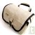 Trousse de toilette, chanvre bio, 23x23x11cm, naturel/noir