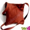 Sac � bandouliere Rainforest chanvre biologique, 30x27cm marron