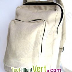 Sac � dos en chanvre biologique, 43x32x9cm, naturel