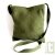 Sac � bandouliere Rainforest chanvre biologique, 30x27cm vert