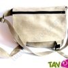 Sac � bandouli�re urbain Besace, chanvre biologique, 35x29x10cm, naturel