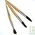 Pinceau bois naturel rond, crin de cheval taille 4