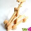 Tr�buchet M�di�val en bois naturel � monter Equilibrist