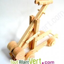 Tr�buchet M�di�val en bois naturel � monter Equilibrist