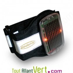 Brassard de signalisation lumineuse solaire Anklelite de Pedalite