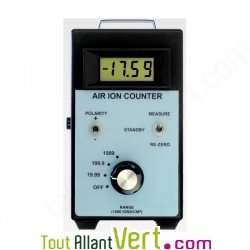 Compteur d\'ions positifs et n�gatifs ions/cm3