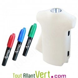 Lampe de poche � dynamo en forme de maillot de foot � personnaliser