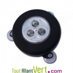 Spot solaire compact 3 leds � ventouse