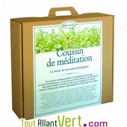 Coussin de m�ditation en balles de sarrasin bio, 40 cm