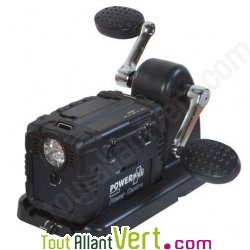 G�n�rateur d'�nergie � p�dales 220V tension 12V max.