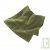 Serviette mains 30x50cm vert en �ponge 100% coton bio