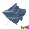 Serviette mains 30x50cm bleu  en �ponge 100% coton bio
