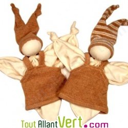 Doudou marionnette en coton bio, Keptin