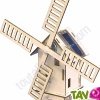 Moulin � construire bois et �nergie solaire