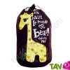 Sac marin enfant Girafe en coton bio 40x25cm