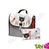Cartable maternelle �colier bio en coton bio 25x32x8cm