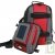 Sac � dos solaire 25 litres Rouge panneau 1.2W + Batterie � piles Ni-MH