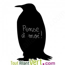 Sticker ardoise animaux, mati�re v�g�tale et colle sans solvant