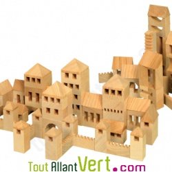 Ville m�di�vale en bois FSC 107 pi�ces Varis