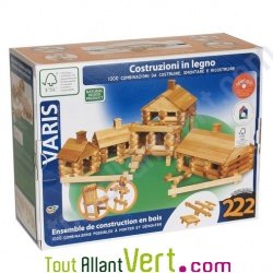 Kit de construction Grand Village en bois FSC 222 pi�ces Varis
