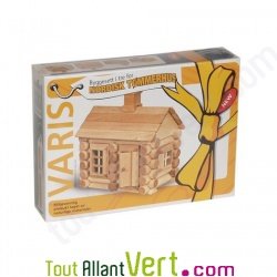 Kit de construction Chalet su�dois en bois FSC 55 pi�ces Varis