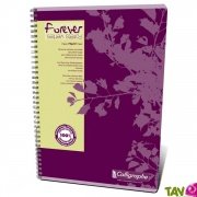 Cahier recycl Spirale A4 lign 70g Forever
