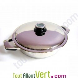 Sauteuse Basse Température 28cm inox 18/10 ABE écologique