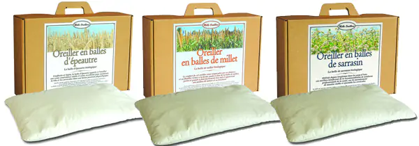 Oreiller naturel enfant en sarrasin